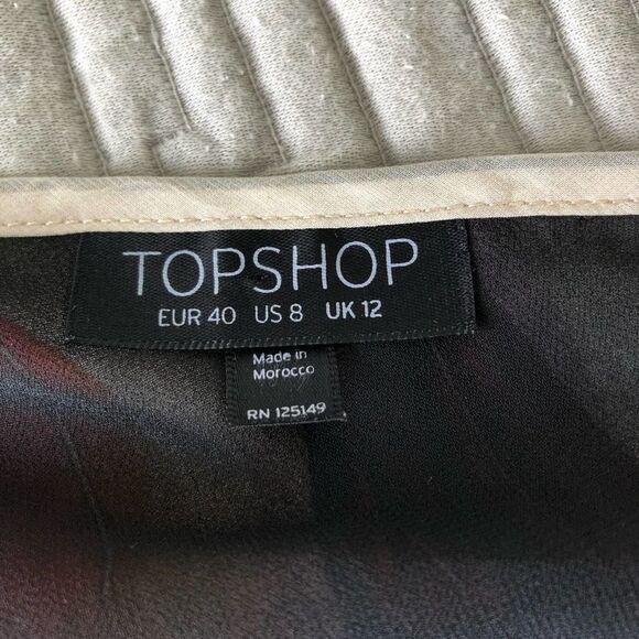 Topshop Feather Print One Shoulder Off Shoulder Maxi Dress Size US 8 - Picture 5 of 7